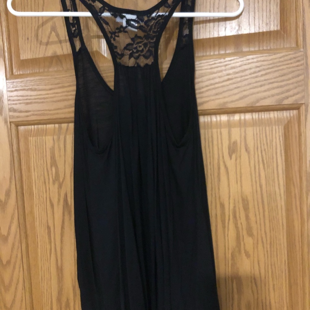 Black lace tank top